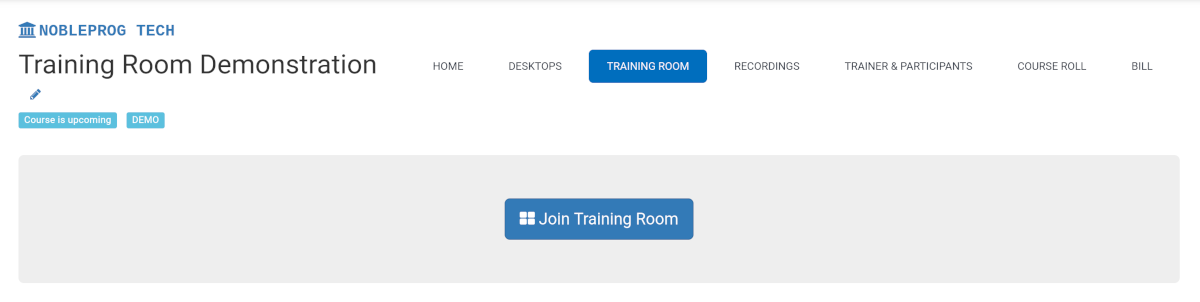 Alăturare la Training Room