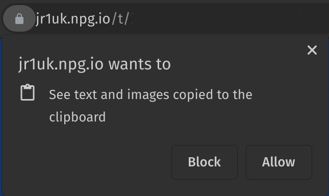 Solicitare permisiune clipboard