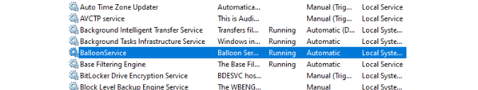 BalloonSerivce pentru statistici de utilizare a memoriei invitat