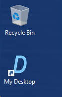 comanda rapidă de pe desktop