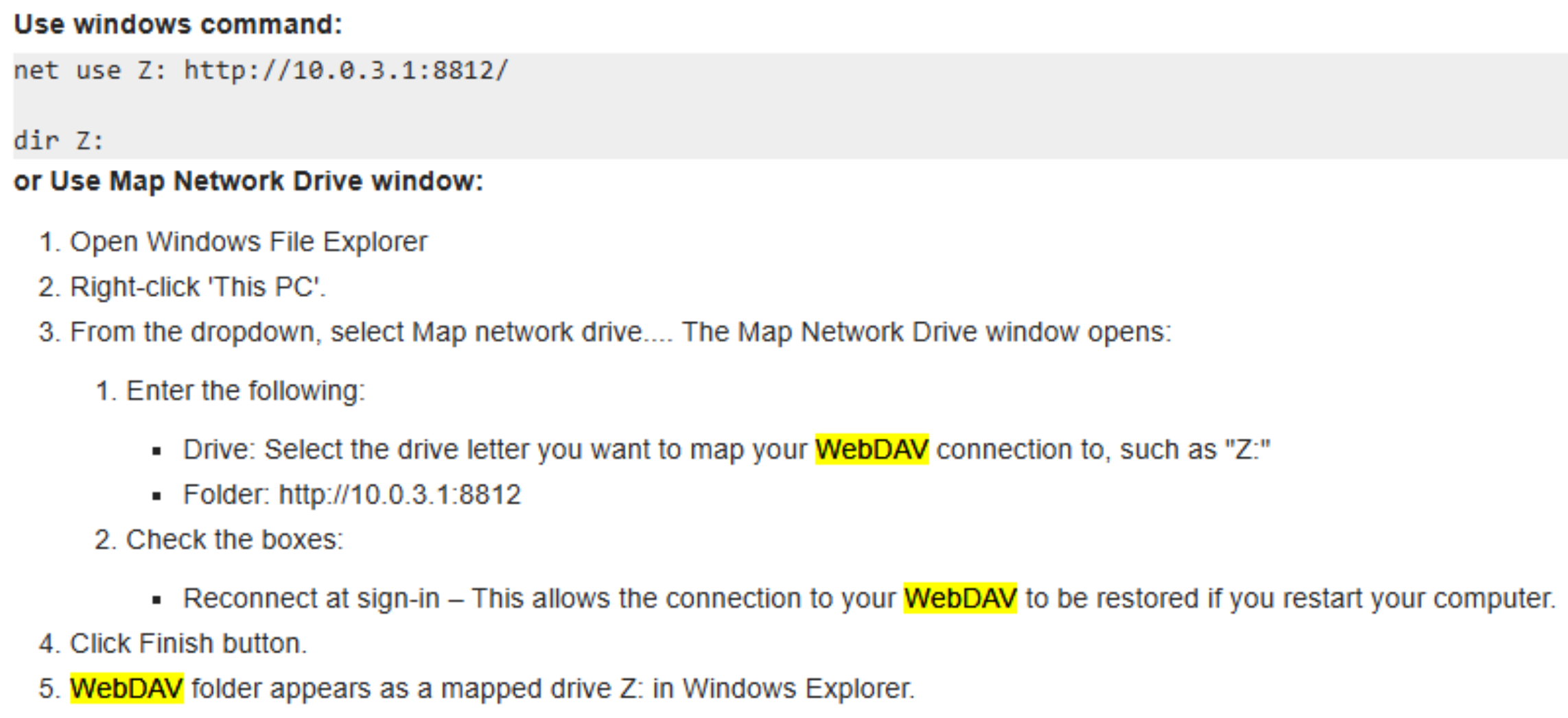 Activați unitatea partajată în Windows